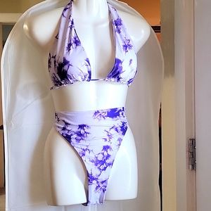 High waist tye dye bikini